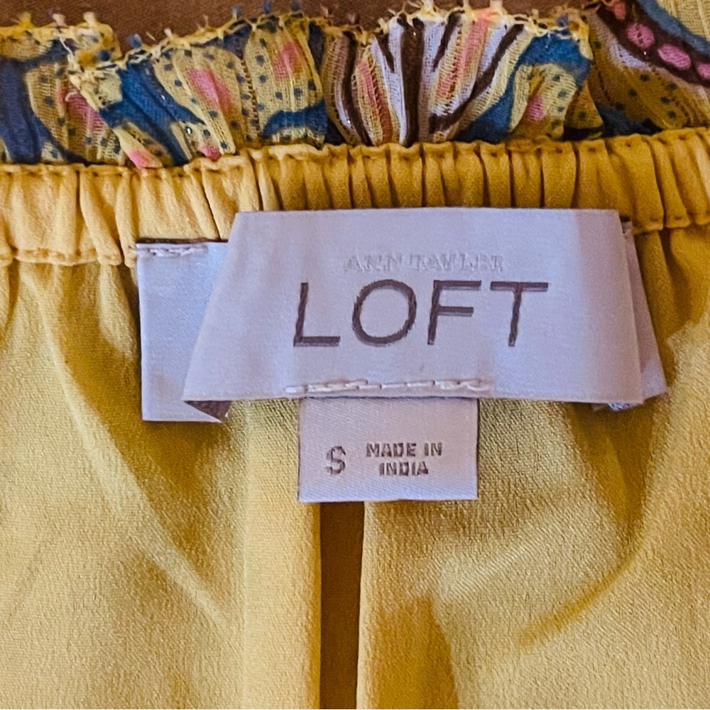 ๐๐LOFT Yellow Paisley Mini Sundress. FINAL PRICE - Picture 6 of 6